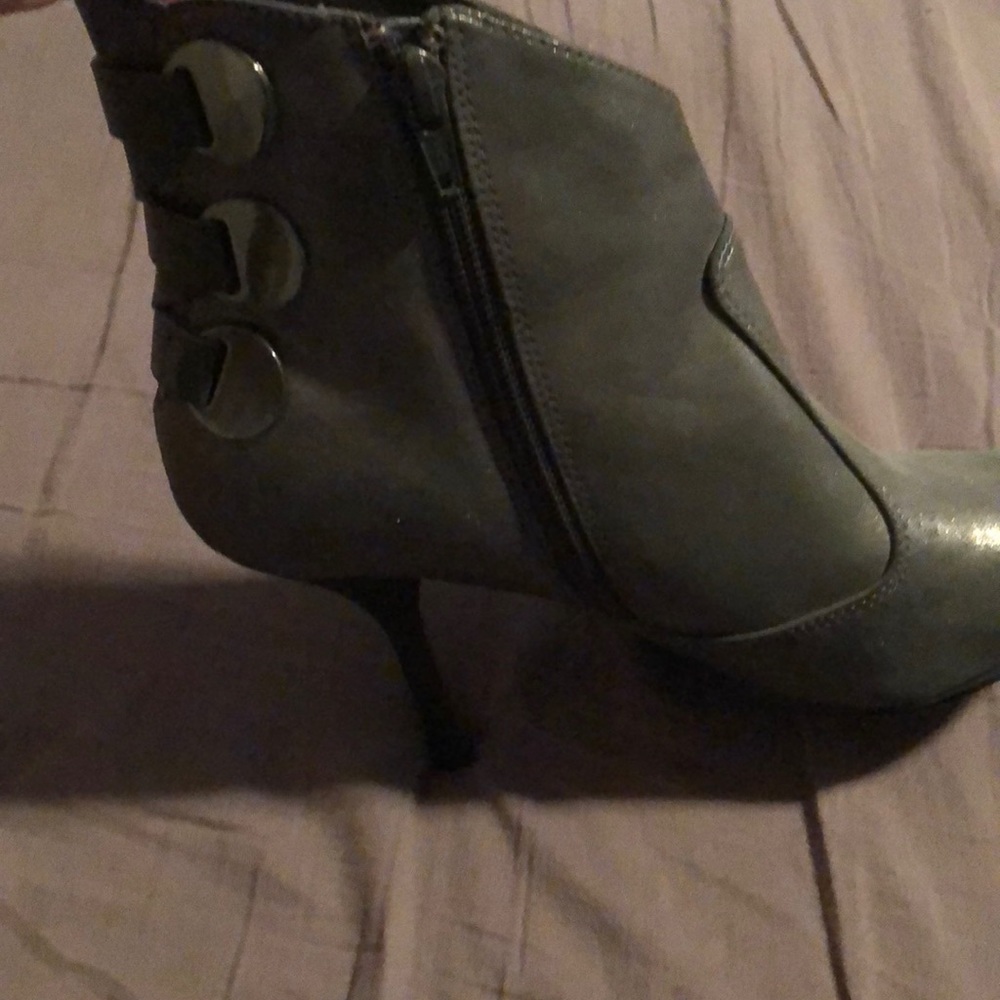 Grayish Silver Booties - image 4